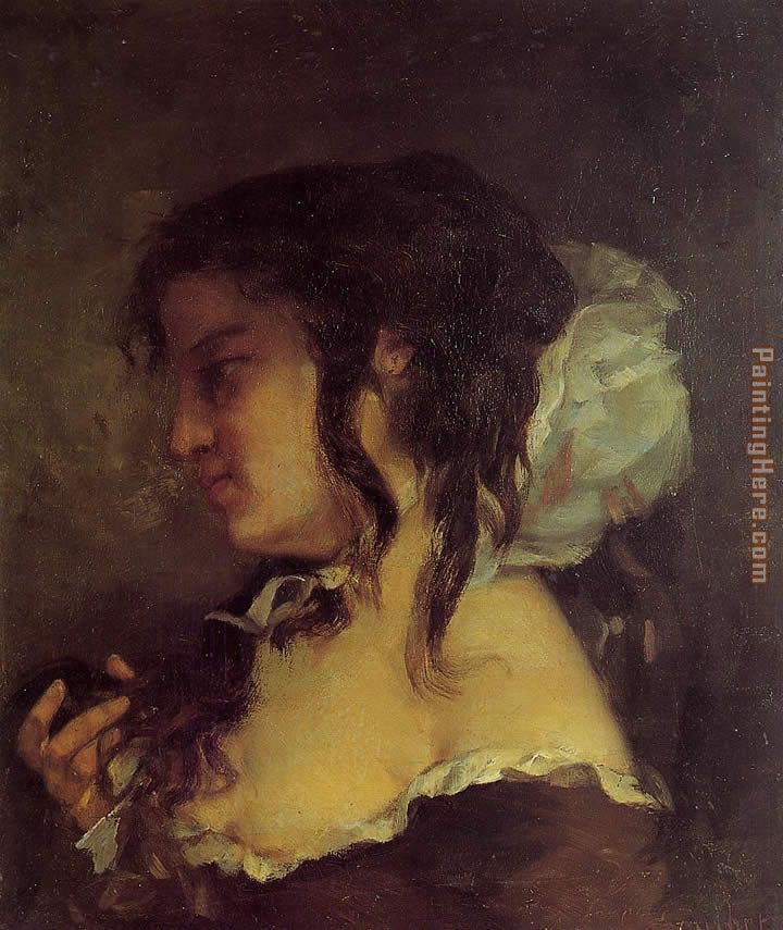 Reflection painting - Gustave Courbet Reflection art painting